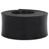 vidaXL gummikant til sneplov 250x15x2 cm sort