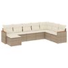 vidaXL sofas&aelig;t til haven 8 dele med hynder polyrattan beige
