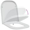 vidaXL Toilet s&aelig;de Hvid 47,5 x 35 x 3,6 cm Duroplast