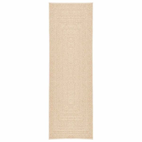 vidaXL gulvt&aelig;ppe ZIZUR beige 80x250 cm jute-look indend&oslash;rs og udend&oslash;rs