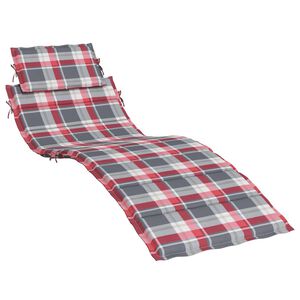 vidaXL hynde til liggestol 186x58x4 cm oxfordstof r&oslash;dternet