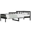 vidaXL daybed 80x200 cm massivt fyrretr&aelig; sort