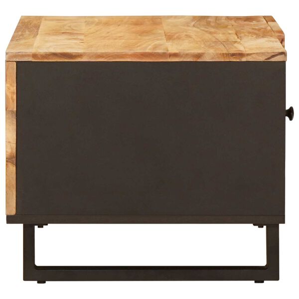 vidaXL Sofabord Brun 80 x 50 x 40 cm Massivt mangotr&aelig;