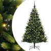 vidaXL Kunstig Hengende Juletr&aelig; 300 LEDs Gr&oslash;n 210 cm PVC og PE