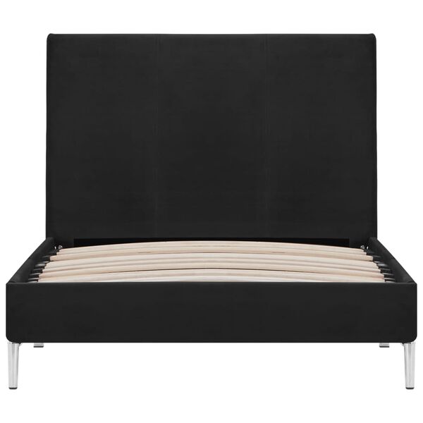 vidaXL sengestel 90 x 200 cm stof sort