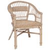 vidaXL Staplestol Rattan Naturfarvet 60 x 60 x 81 cm