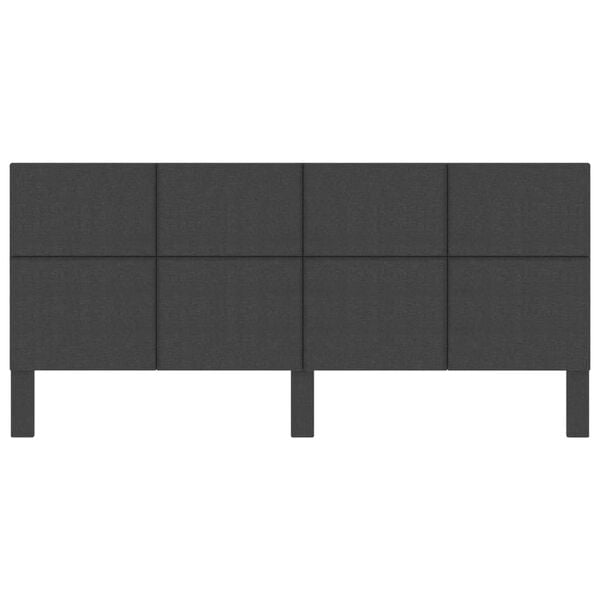 vidaXL sengegavl 200x200 cm stof m&oslash;rkegr&aring;
