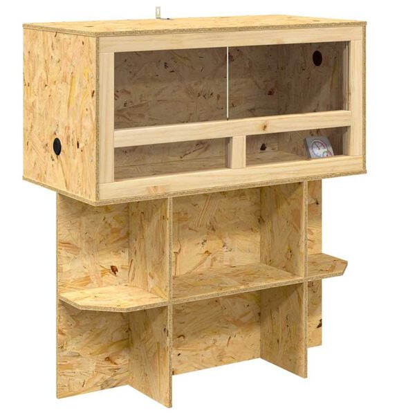 vidaXL Terrarium Brun 80 x 40 x 90 cm OSB