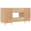 vidaXL skrivebord 140x50x75 cm konstrueret tr&aelig; sonoma-eg