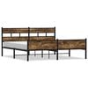 vidaXL sengeramme uden madras 183x213 cm metal r&oslash;get egetr&aelig;sfarve