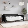 vidaXL daybed med madras 100x200 cm stof sort