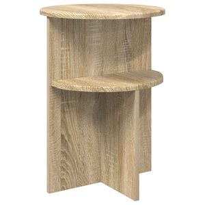 vidaXL Sidebord Sonoma-eg &Oslash; 39,5 x 55 cm Konstrueret tr&aelig;