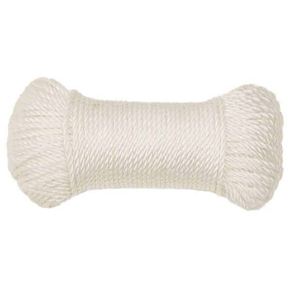 vidaXL arbejdsreb 6 mm 250 m polypropylen hvid