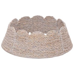 vidaXL Juletr&aelig;krave Rund Hvid Dia. 45 x 22 cm Vandhyacint
