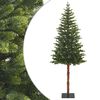 vidaXL Kunstigt Hinged Juletr&aelig; 180 cm PVC og metal Gr&oslash;n