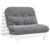 vidaXL futon med madras 100x206x11 cm massivt fyrretr&aelig;
