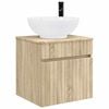 vidaXL V&aelig;gmonteret h&aring;ndvask skab Sonoma-eg 49 x 44,5 x 66,5 cm