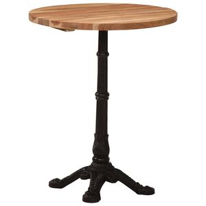 vidaXL bistrobord &Oslash;60x76 cm massivt akacietr&aelig;