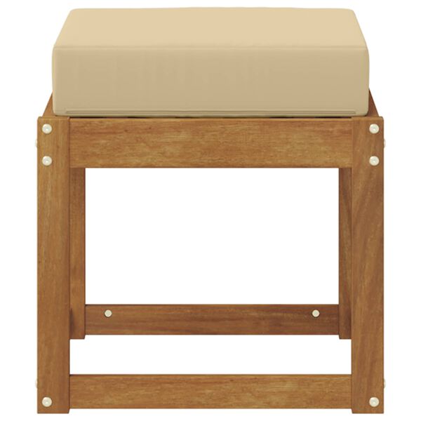 vidaXL Udend&oslash;rs Skammel B&aelig;nk Massivt Akacietr&aelig; Naturfarvet