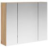 vidaXL Badev&aelig;relsesspejlskab Artisan-eg 60 x 14,5 x 50 cm