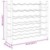 vidaXL vinreol til 36 flasker jern sort