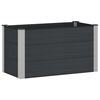 vidaXL H&oslash;jbed Sort 100 x 50 x 54 cm WPC og Aluminium