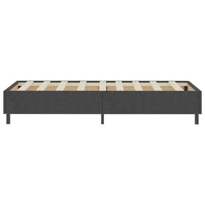 vidaXL seng med boxmadras 100x200 cm stof mørkegrå