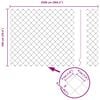 vidaXL Hegnsp&aelig;l Gr&aring; 25 x 1 m (40 x 40 mm mesh) St&aring;l og PVC