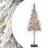 vidaXL Juletr&aelig; med 300 LED'er med stativ Hvid 210 cm PE og St&aring;l