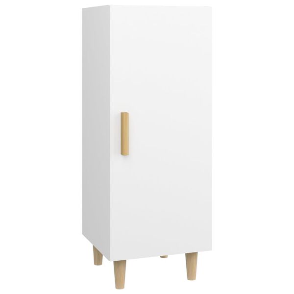 vidaXL skænk 34,5x34x90 cm konstrueret træ hvid