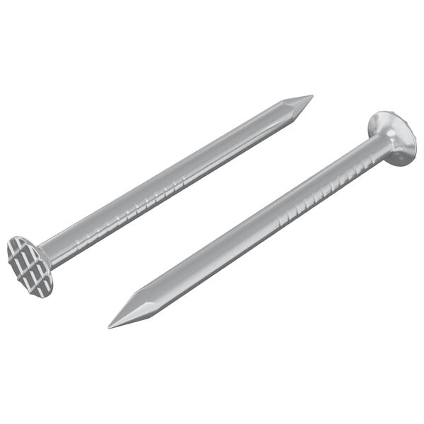 vidaXL N&auml;gle til Tr&aelig; 2 pcs S&oslash;lv &Oslash; 3 x 15 mm Metal