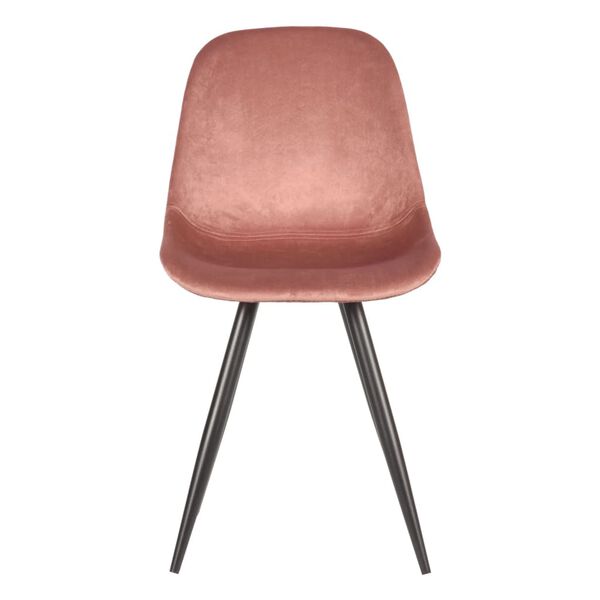 LABEL51 spisebordsstole 2 stk. Capri 46x56x88 cm gammelrosa