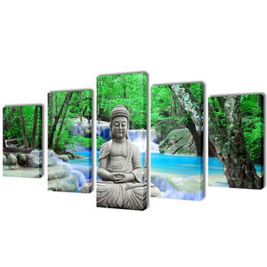 Kanvasbilleds&aelig;t Buddha 200 x 100 cm