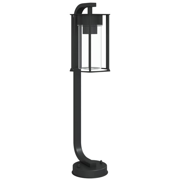 vidaXL udendørs standerlampe 60 cm rustfrit stål sort