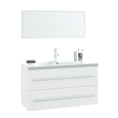 vidaXL møbelsæt til badeværelse 3 dele hvid