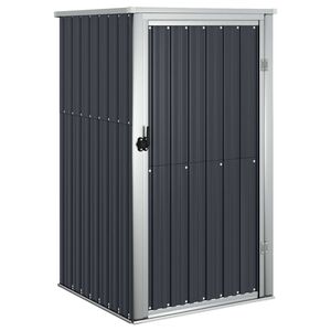 vidaXL redskabsskur til haven 88x89x161 cm galvaniseret st&aring;l antracit