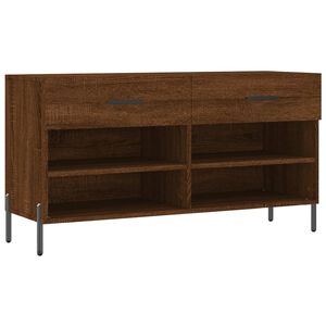vidaXL skob&aelig;nk 102x35x55 cm konstrueret tr&aelig; brun egetr&aelig;sfarve