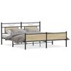 vidaXL sengeramme uden madras 180x200 cm metal sonoma-eg