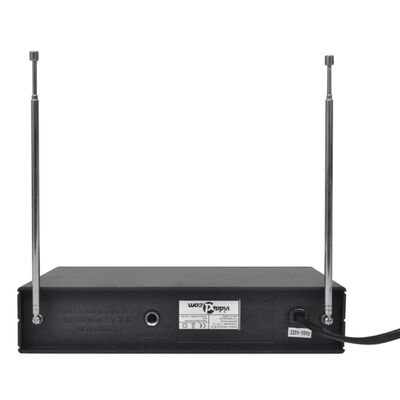 vidaXL modtager med 2 trådløse mikrofoner VHF