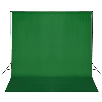 vidaXL stativsystem til fotobaggrund 600 x 300 cm grøn