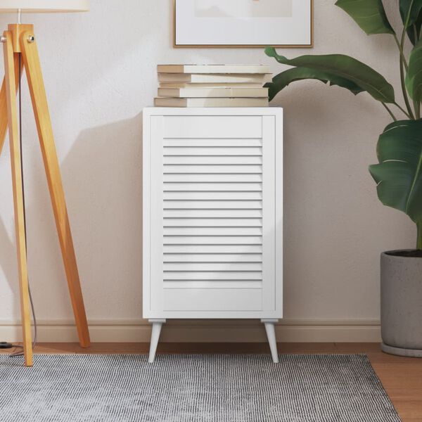 vidaXL skabsl&aring;ge 61,5x39,4 cm lameldesign massivt fyrretr&aelig; hvid