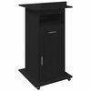 vidaXL Podium Sort eg Konstrueret tr&aelig; 55 x 55 x 107 cm