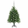 vidaXL kunstigt juletr&aelig; med lys og kugles&aelig;t 120 cm gr&oslash;n