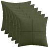 vidaXL Pudebetr&aelig;k 6 pcs ALMELO Gr&oslash;n 30 x 30 cm cordfl&oslash;jl