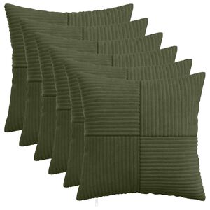 vidaXL Pudebetr&aelig;k 6 pcs ALMELO Gr&oslash;n 30 x 30 cm cordfl&oslash;jl
