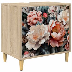 vidaXL Badev&aelig;relsesskab BORNE Sonoma-eg 60 x 40 x 60 cm