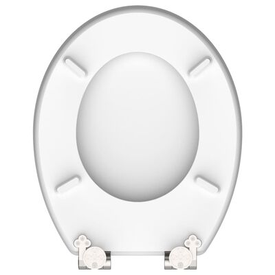 SCHÜTTE toiletsæde med soft close-funktion RED STARFISH MDF højglans