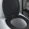 vidaXL Toilet s&aelig;de Sort 45,5 x 37,5 x 3,8 cm Duroplast