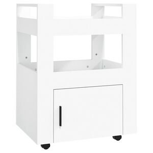 vidaXL k&oslash;kkenvogn 60x45x80 cm konstrueret tr&aelig; hvid