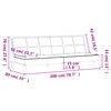 vidaXL sovesofa stof mørkegrå